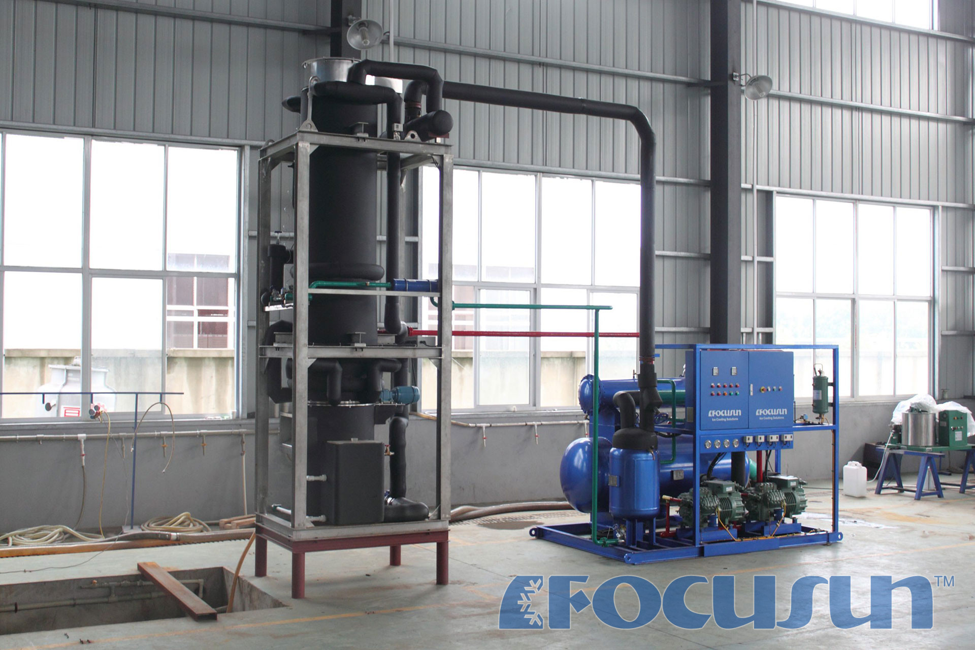 Large tube ice machine FIT-250